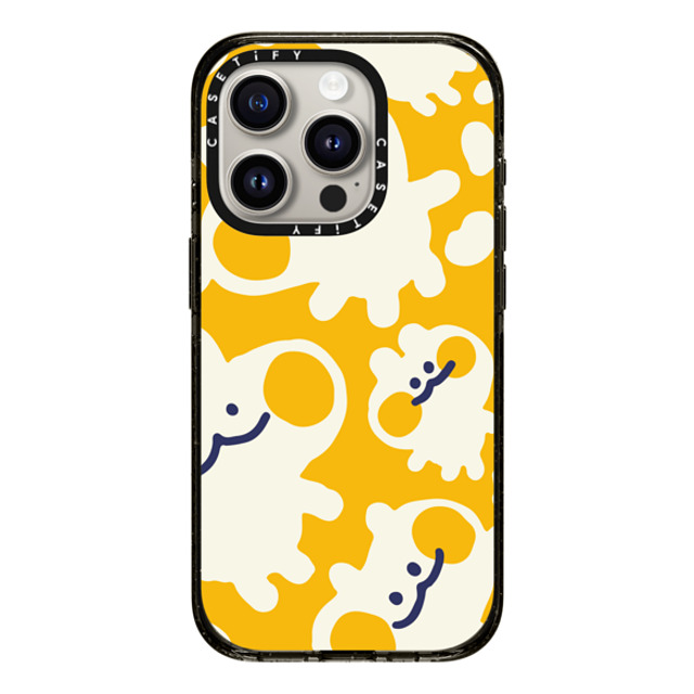 Liliuhms x CASETiFY iPhone 15 Pro ケース ブラック インパクトケース MagSafe対応 Melty Buns