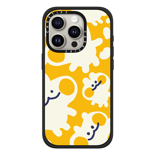 Liliuhms x CASETiFY iPhone 15 Pro ケース マットブラック インパクトケース MagSafe対応 Melty Buns