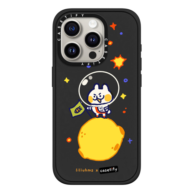 Liliuhms x CASETiFY iPhone 15 Pro ケース Star,Bunny マットブラック インパクトケース MagSafe対応 Bun in Space Back to School Liliuhms x CASETiFY iPhone 15 Pro ケース Star,Bunny マットブラック インパクトケース MagSafe対応 Bun in Space Back to School
