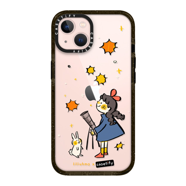 Liliuhms x CASETiFY iPhone 13 ケース ブラック インパクトケース Starry Night