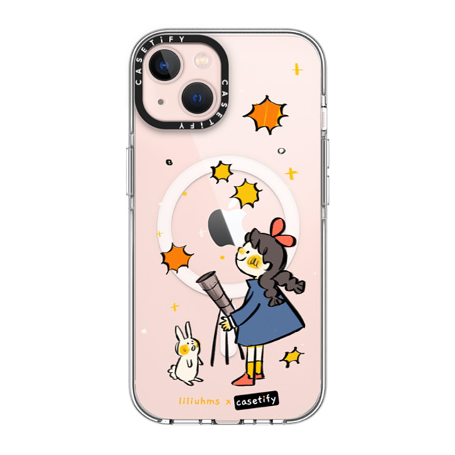 Liliuhms x CASETiFY iPhone 13 ケース クリア クリア ケース MagSafe対応 Starry Night