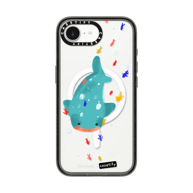 Liliuhms x CASETiFY iPhone 16e Case Summer,Ocean Black Impact Case MagSafe Compatible Whale Shark & Friends Back to School Liliuhms x CASETiFY iPhone 16e Case Summer,Ocean Black Impact Case MagSafe Compatible Whale Shark & Friends Back to School