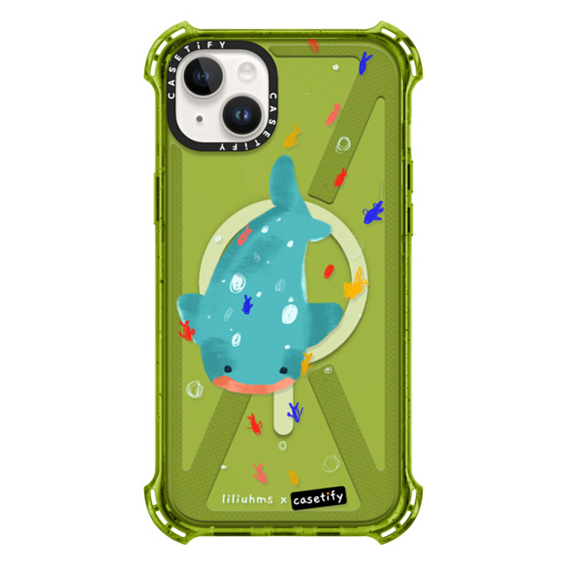 Liliuhms x CASETiFY iPhone 14 Plus Case Summer,Ocean Kiwi バウンスケース Whale Shark & Friends Back to School Liliuhms x CASETiFY iPhone 14 Plus Case Summer,Ocean Kiwi バウンスケース Whale Shark & Friends Back to School