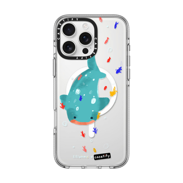 Liliuhms x CASETiFY iPhone 16 Pro Max ケース クリア クリア ケース MagSafe対応 Whale Shark & Friends