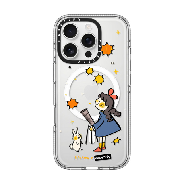 Liliuhms x CASETiFY iPhone 16 Pro ケース クリア クリア ケース MagSafe対応 Starry Night