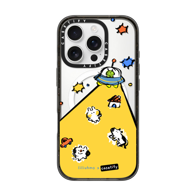 Liliuhms x CASETiFY iPhone 16 Pro ケース Bunny,Space ブラック インパクトケース MagSafe対応 Alien Invader Father's Day Liliuhms x CASETiFY iPhone 16 Pro ケース Bunny,Space ブラック インパクトケース MagSafe対応 Alien Invader Father's Day