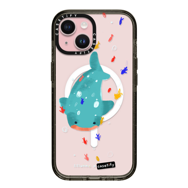 Liliuhms x CASETiFY iPhone 15 Case Summer,Ocean Black Impact Case MagSafe Compatible Whale Shark & Friends Back to School Liliuhms x CASETiFY iPhone 15 Case Summer,Ocean Black Impact Case MagSafe Compatible Whale Shark & Friends Back to School