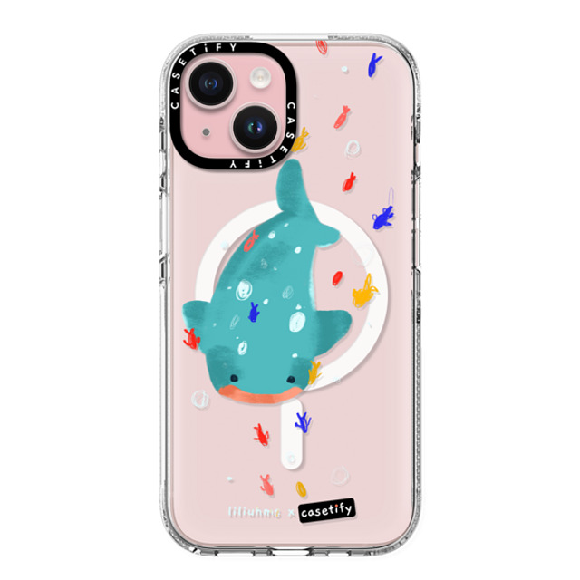 Liliuhms x CASETiFY iPhone 15 ケース クリア クリア ケース MagSafe対応 Whale Shark & Friends