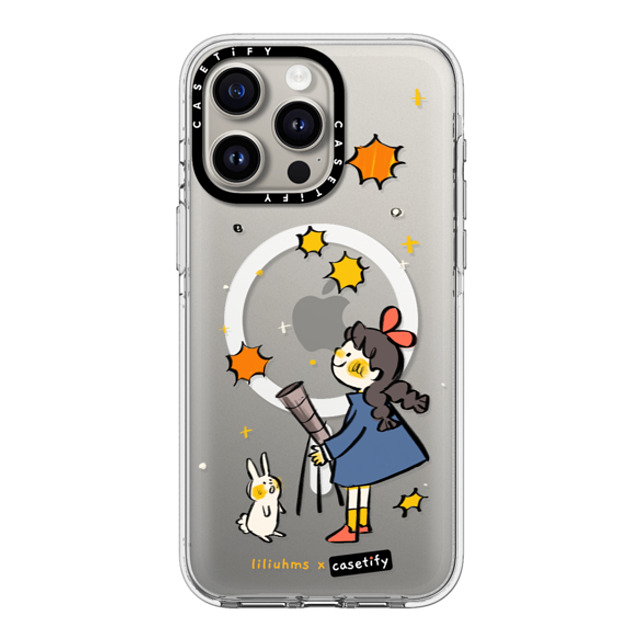 Liliuhms x CASETiFY iPhone 15 Pro Max ケース クリア クリア ケース MagSafe対応 Starry Night