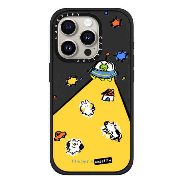Liliuhms x CASETiFY iPhone 15 Pro Case Bunny,Space Matte Black Impact Case MagSafe Compatible Alien Invader Back to School Liliuhms x CASETiFY iPhone 15 Pro Case Bunny,Space Matte Black Impact Case MagSafe Compatible Alien Invader Back to School