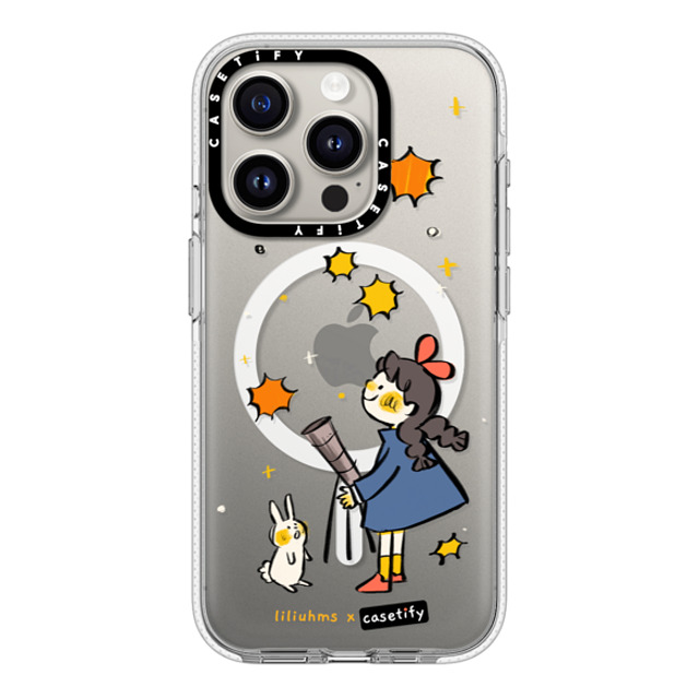 Liliuhms x CASETiFY iPhone 15 Pro ケース クリア クリア ケース MagSafe対応 Starry Night