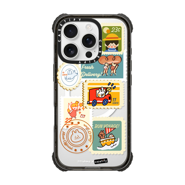 Liliuhms x CASETiFY iPhone 16 Pro ケース Sticker,Bunny ブラック ウルトラ インパクトケース MagSafe 対応 Postage Party Father's Day Liliuhms x CASETiFY iPhone 16 Pro ケース Sticker,Bunny ブラック ウルトラ インパクトケース MagSafe 対応 Postage Party Father's Day