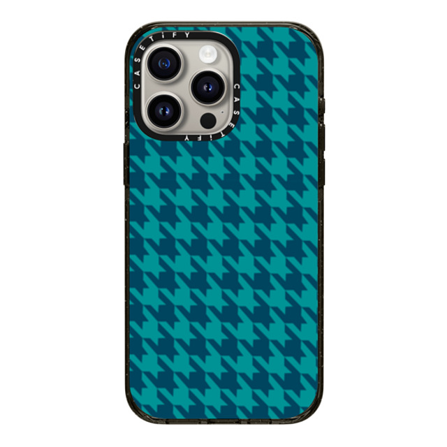 Oh So Graceful x CASETiFY iPhone 15 Pro Max Case Preppy,Checkered Black Impact Case MagSafe Compatible Blue Houndstooth by Oh So Graceful Father's Day Oh So Graceful x CASETiFY iPhone 15 Pro Max Case Preppy,Checkered Black Impact Case MagSafe Compatible Blue Houndstooth by Oh So Graceful Father's Day