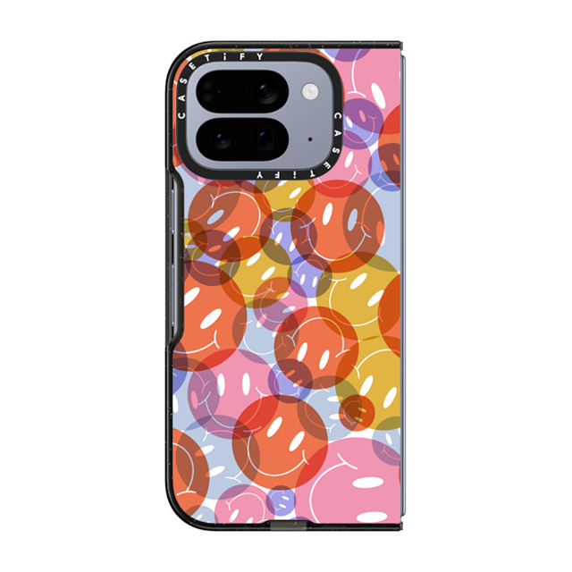Oh So Graceful x CASETiFY Pixel 10 Pro Fold ケース Icon,Abstract ブラック Impact Magnetic Case Sea of Smiles by Oh So Graceful