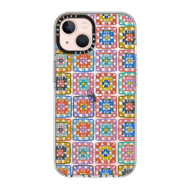 Oh So Graceful x CASETiFY iPhone 13 ケース クリア クリア ケース MagSafe対応 Grannie Squares by Oh So Graceful