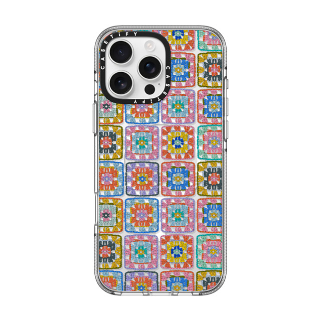 Oh So Graceful x CASETiFY iPhone 16 Pro Max ケース クリア クリア ケース MagSafe対応 Grannie Squares by Oh So Graceful