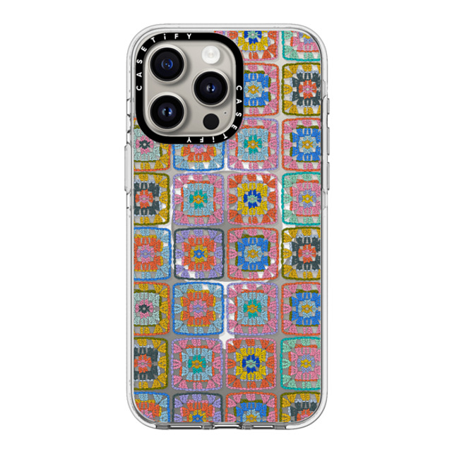 Oh So Graceful x CASETiFY iPhone 15 Pro Max ケース クリア クリア ケース MagSafe対応 Grannie Squares by Oh So Graceful