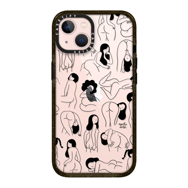 Agathe Sorlet x CASETiFY iPhone 13 ケース ブラック インパクトケース Cheeks