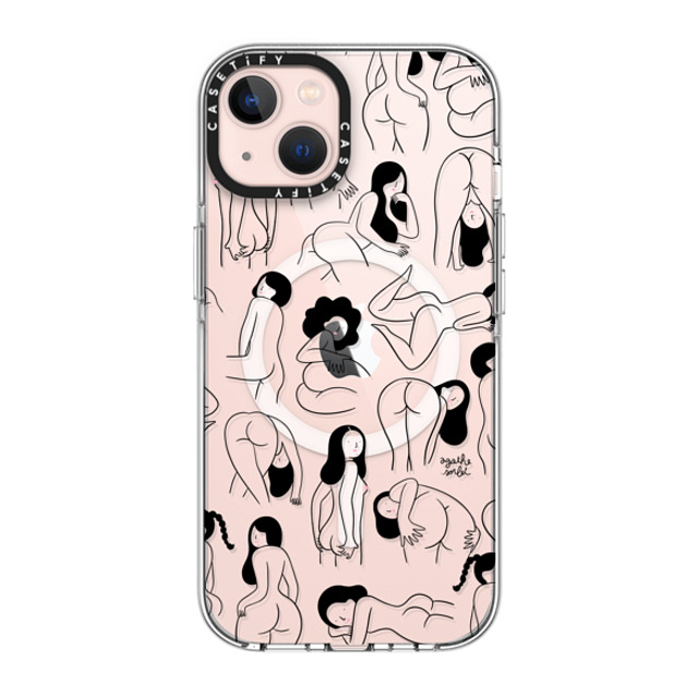 Agathe Sorlet x CASETiFY iPhone 13 ケース クリア クリア ケース MagSafe対応 Cheeks