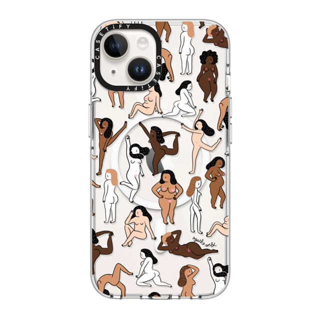 Agathe Sorlet x CASETiFY iPhone 14 ケース クリア クリア ケース MagSafe対応 ウィメンズ