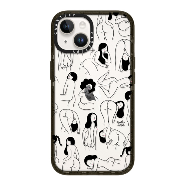 Agathe Sorlet x CASETiFY iPhone 14 ケース ブラック インパクトケース Cheeks