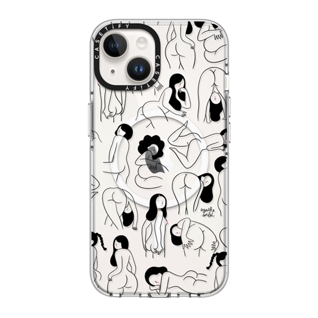 Agathe Sorlet x CASETiFY iPhone 14 ケース クリア クリア ケース MagSafe対応 Cheeks