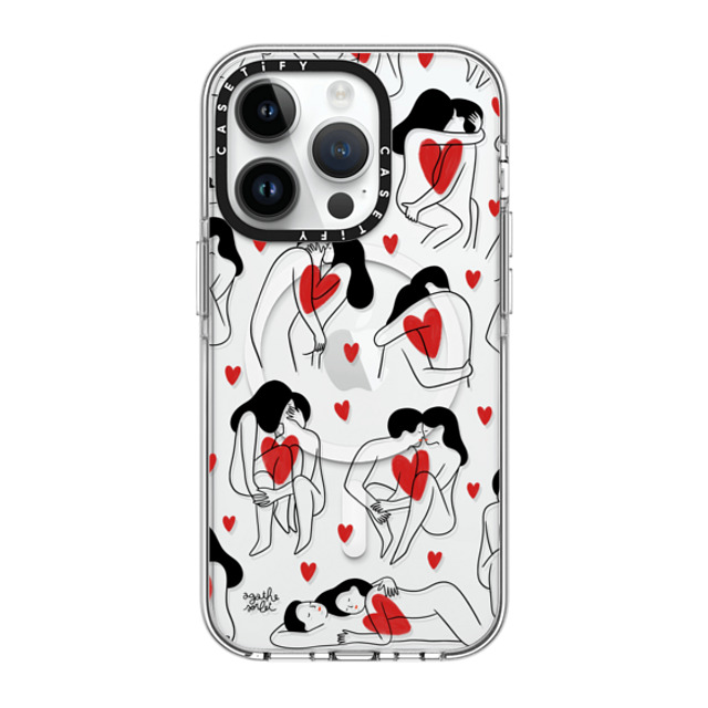 Agathe Sorlet x CASETiFY iPhone 14 Pro Case Clear Clear Case MagSafe Compatible My Love Agathe Sorlet x CASETiFY iPhone 14 Pro Case Clear Clear Case MagSafe Compatible My Love