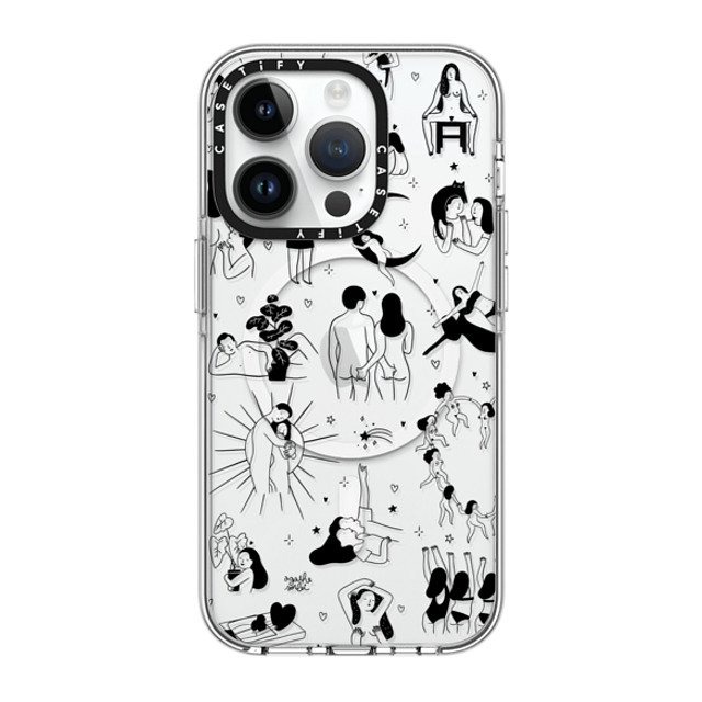 Agathe Sorlet x CASETiFY iPhone 14 Pro Case Clear Clear Case MagSafe Compatible Myself Agathe Sorlet x CASETiFY iPhone 14 Pro Case Clear Clear Case MagSafe Compatible Myself