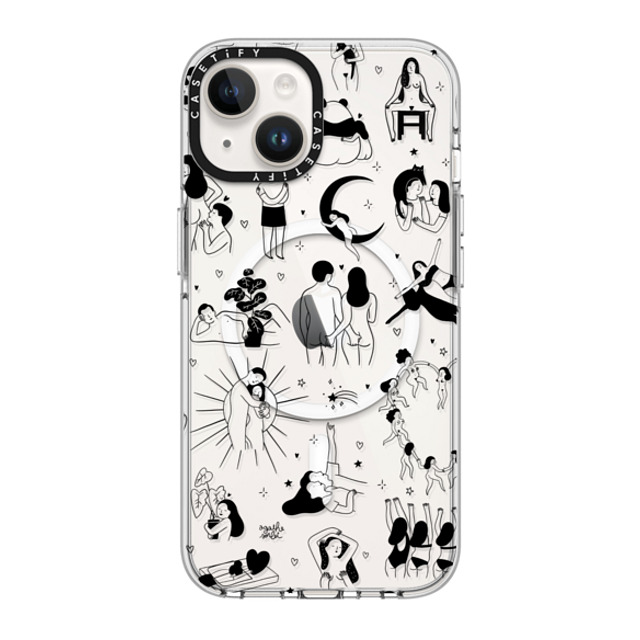 Agathe Sorlet x CASETiFY iPhone 14 Case Clear Clear Case MagSafe Compatible Myself Agathe Sorlet x CASETiFY iPhone 14 Case Clear Clear Case MagSafe Compatible Myself