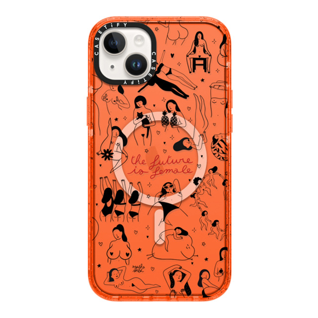 Agathe Sorlet x CASETiFY iPhone 14 Plus Case オレンジ Impact Case MagSafe Compatible The Future Is Female Agathe Sorlet x CASETiFY iPhone 14 Plus Case オレンジ Impact Case MagSafe Compatible The Future Is Female