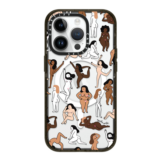 Agathe Sorlet x CASETiFY iPhone 14 Pro ケース ブラック インパクトケース MagSafe対応 ウィメンズ