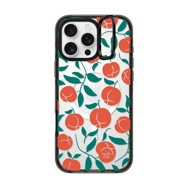 Agathe Sorlet x CASETiFY iPhone 16 Pro Max Case Fruit,Food Black インパクトリングスタンドケース MagSafe対応 Peaches Mother's Day Agathe Sorlet x CASETiFY iPhone 16 Pro Max Case Fruit,Food Black インパクトリングスタンドケース MagSafe対応 Peaches Mother's Day
