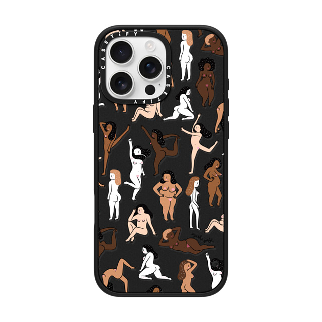 Agathe Sorlet x CASETiFY iPhone 16 Pro Max ケース マットブラック インパクトケース MagSafe対応 ウィメンズ