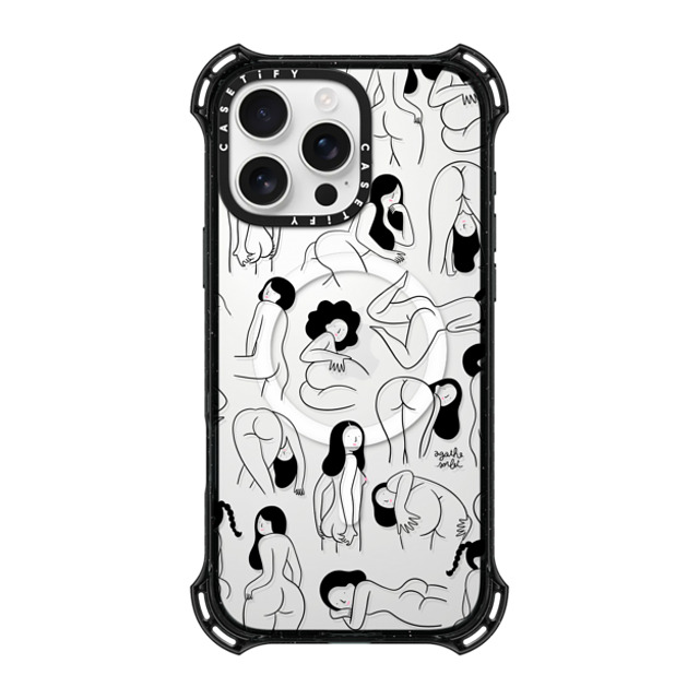 Agathe Sorlet x CASETiFY iPhone 16 Pro Max ケース ブラック バウンスケース Cheeks