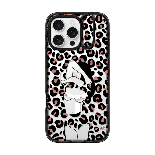 Agathe Sorlet x CASETiFY iPhone 16 Pro Max Case Black インパクトリングスタンドケース MagSafe対応 WILD GIRL Mother's Day Agathe Sorlet x CASETiFY iPhone 16 Pro Max Case Black インパクトリングスタンドケース MagSafe対応 WILD GIRL Mother's Day