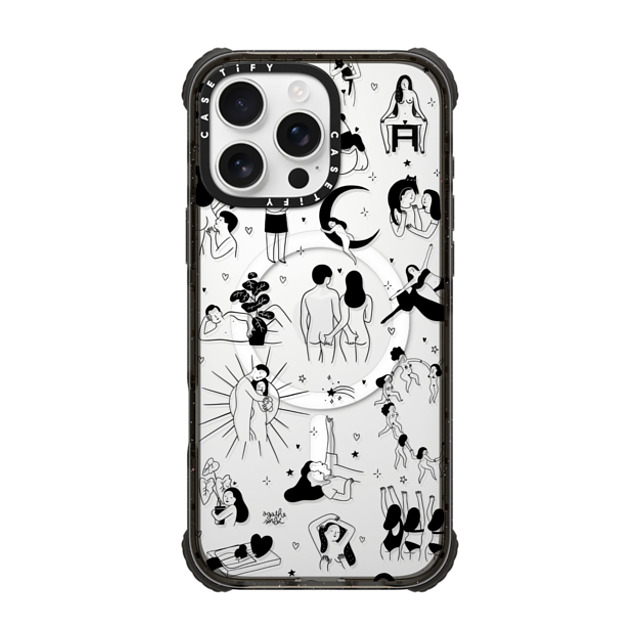 Agathe Sorlet x CASETiFY iPhone 16 Pro Max Case Black ウルトラ インパクトケース MagSafe 対応 Myself Agathe Sorlet x CASETiFY iPhone 16 Pro Max Case Black ウルトラ インパクトケース MagSafe 対応 Myself