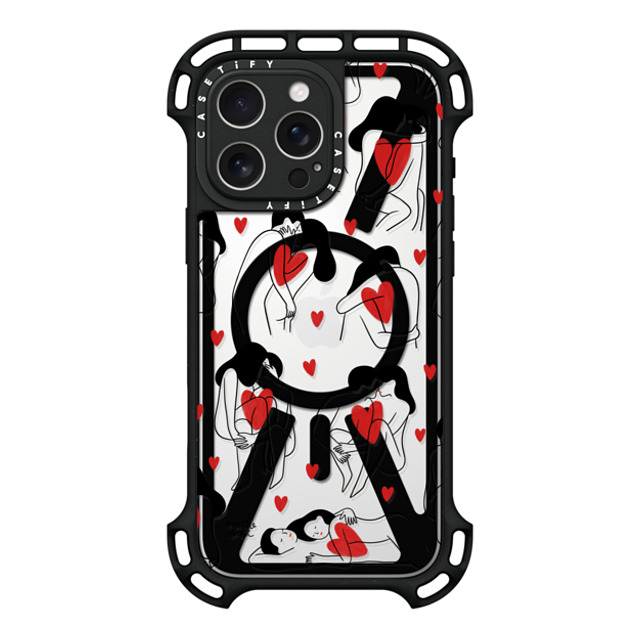Agathe Sorlet x CASETiFY iPhone 16 Pro Max Case Black ウルトラ バウンスケース MagSafe対応 My Love Agathe Sorlet x CASETiFY iPhone 16 Pro Max Case Black ウルトラ バウンスケース MagSafe対応 My Love