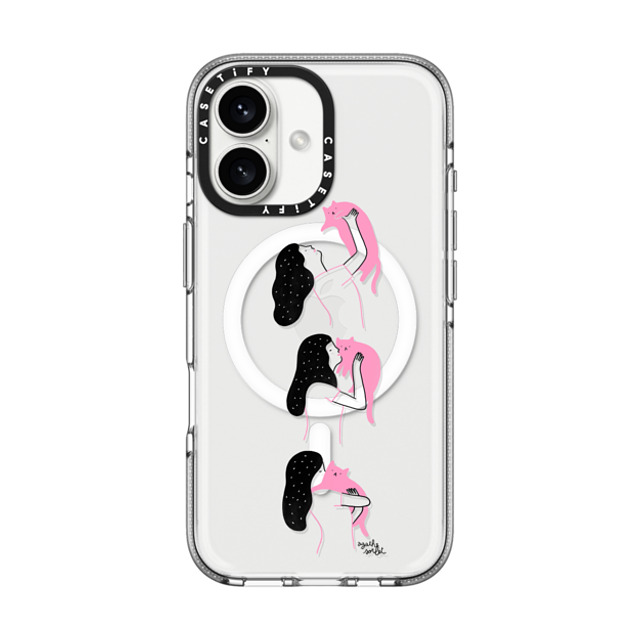 Agathe Sorlet x CASETiFY iPhone 16 ケース クリア クリア ケース MagSafe対応 Cat Cuddle Father's Day Agathe Sorlet x CASETiFY iPhone 16 ケース クリア クリア ケース MagSafe対応 Cat Cuddle Father's Day