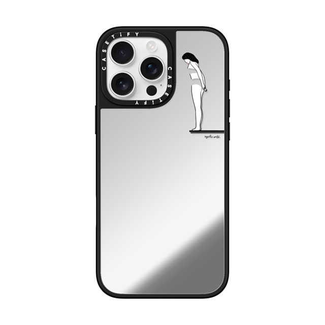 Agathe Sorlet x CASETiFY iPhone 16 Pro Max ケース Silver on Black ミラーケース MagSafe対応 Leap into the unknown - Apple Father's Day Agathe Sorlet x CASETiFY iPhone 16 Pro Max ケース Silver on Black ミラーケース MagSafe対応 Leap into the unknown - Apple Father's Day