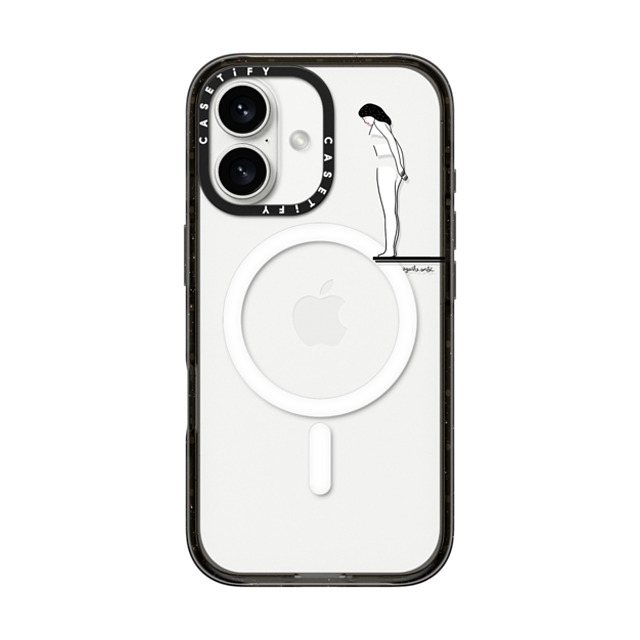 Agathe Sorlet x CASETiFY iPhone 16 ケース ブラック インパクトケース MagSafe対応 Leap into the unknown - Apple Father's Day Agathe Sorlet x CASETiFY iPhone 16 ケース ブラック インパクトケース MagSafe対応 Leap into the unknown - Apple Father's Day