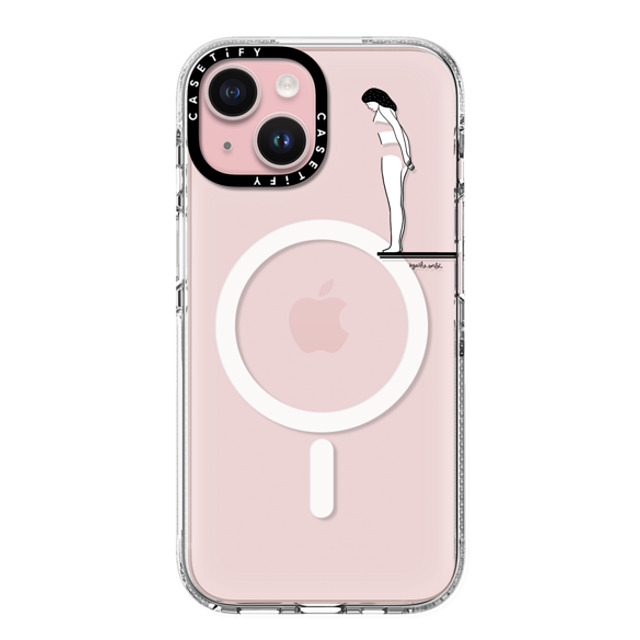 Agathe Sorlet x CASETiFY iPhone 15 Case クリア クリア ケース MagSafe対応 Leap into the unknown - Apple Mother's Day Agathe Sorlet x CASETiFY iPhone 15 Case クリア クリア ケース MagSafe対応 Leap into the unknown - Apple Mother's Day