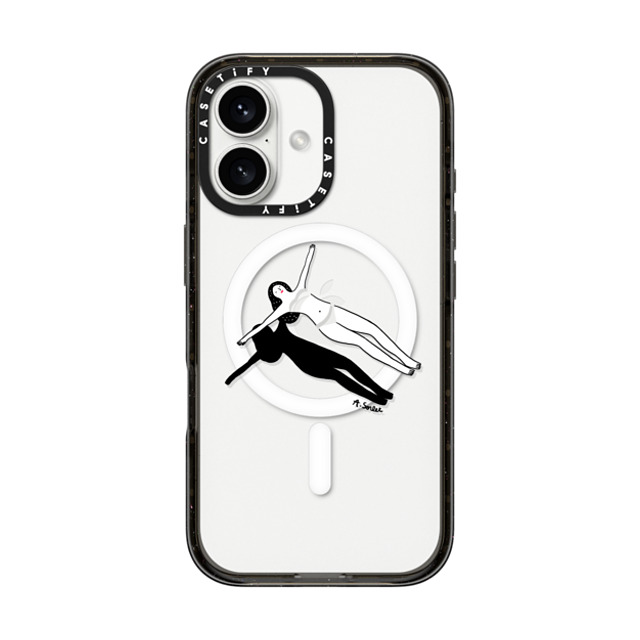 Agathe Sorlet x CASETiFY iPhone 16 Case Summer,Portraiture Black Impact Case MagSafe Compatible Swimming Pool Mother's Day Agathe Sorlet x CASETiFY iPhone 16 Case Summer,Portraiture Black Impact Case MagSafe Compatible Swimming Pool Mother's Day