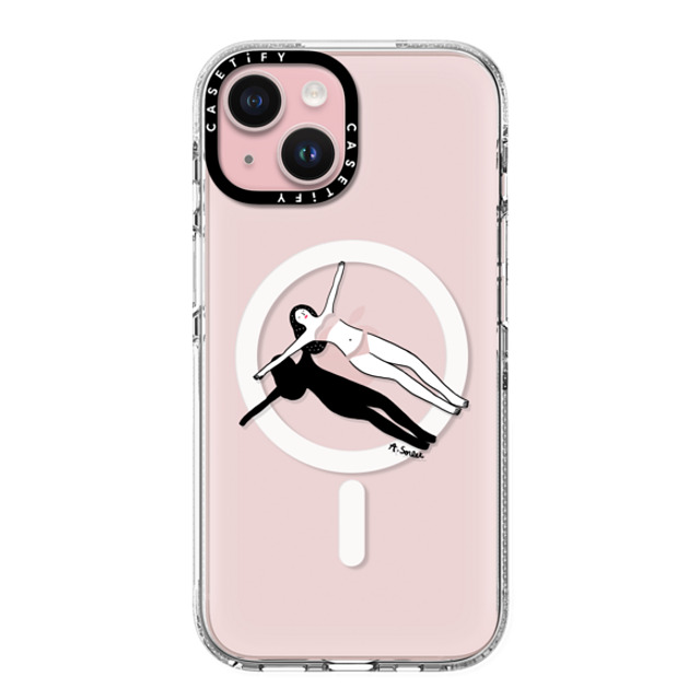 Agathe Sorlet x CASETiFY iPhone 15 Case Summer,Portraiture Clear Clear Case MagSafe Compatible Swimming Pool Mother's Day Agathe Sorlet x CASETiFY iPhone 15 Case Summer,Portraiture Clear Clear Case MagSafe Compatible Swimming Pool Mother's Day