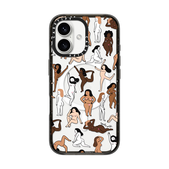 Agathe Sorlet x CASETiFY iPhone 16 ケース ブラック インパクトケース MagSafe対応 ウィメンズ