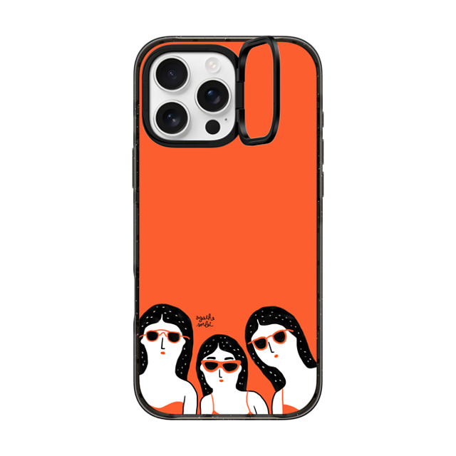 Agathe Sorlet x CASETiFY iPhone 16 Pro Max ケース ブラック インパクトリングスタンドケース MagSafe対応 Team Glasses Father's Day Agathe Sorlet x CASETiFY iPhone 16 Pro Max ケース ブラック インパクトリングスタンドケース MagSafe対応 Team Glasses Father's Day
