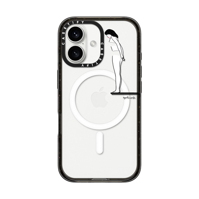 Agathe Sorlet x CASETiFY iPhone 16 Case Black Impact Case MagSafe Compatible Leap into the unknown - Android Father's Day Agathe Sorlet x CASETiFY iPhone 16 Case Black Impact Case MagSafe Compatible Leap into the unknown - Android Father's Day