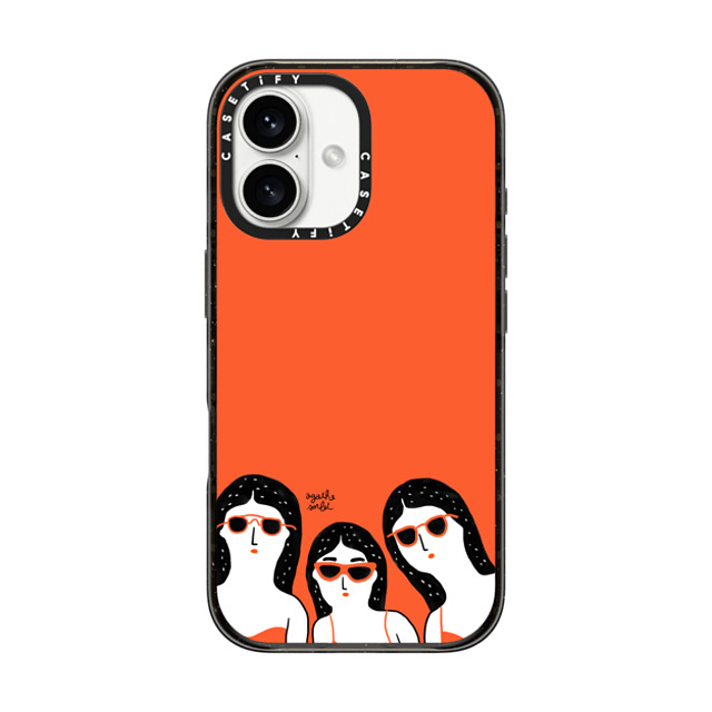 Agathe Sorlet x CASETiFY iPhone 16 ケース ブラック インパクトケース Team Glasses Father's Day Agathe Sorlet x CASETiFY iPhone 16 ケース ブラック インパクトケース Team Glasses Father's Day