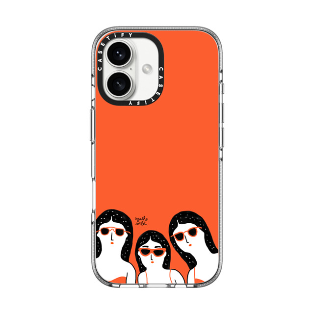 Agathe Sorlet x CASETiFY iPhone 16 Case Clear Clear Case MagSafe Compatible Team Glasses Father's Day Agathe Sorlet x CASETiFY iPhone 16 Case Clear Clear Case MagSafe Compatible Team Glasses Father's Day