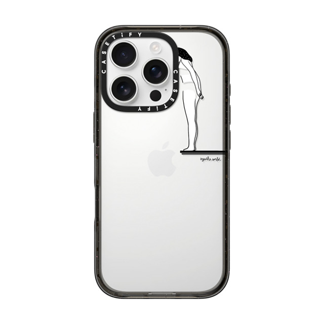 Agathe Sorlet x CASETiFY iPhone 16 Pro ケース ブラック インパクトケース Leap into the unknown - Android Back to School Agathe Sorlet x CASETiFY iPhone 16 Pro ケース ブラック インパクトケース Leap into the unknown - Android Back to School