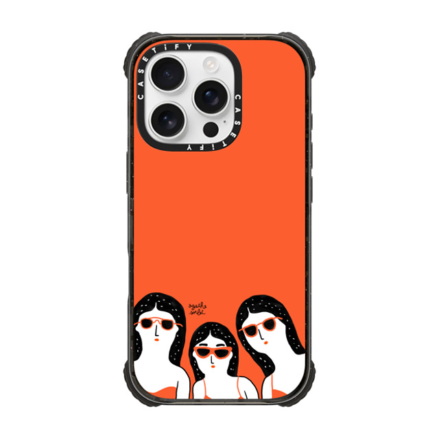 Agathe Sorlet x CASETiFY iPhone 16 Pro ケース ブラック ウルトラ インパクトケース MagSafe 対応 Team Glasses Father's Day Agathe Sorlet x CASETiFY iPhone 16 Pro ケース ブラック ウルトラ インパクトケース MagSafe 対応 Team Glasses Father's Day